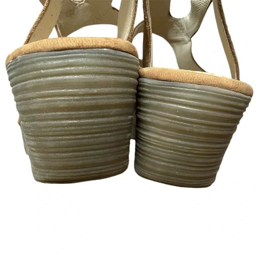 Fly London Yeba 895 Brown Suede Leather  Strappy Wedge Platform Sandals Size 40 - Picture 11 of 13